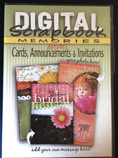 Digital Scrapbook Memories CD - Cards Announcements  Invitations