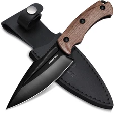 8.5-Inch Full-Tang Fixed Blade Knife with Sheath, Stainless Steel Blade, Outdoor