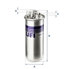 Kraftstofffilter UFI 24.001.00 Filtereinsatz für 4F2 C6 4FH 4F5 AUDI A6 Avant