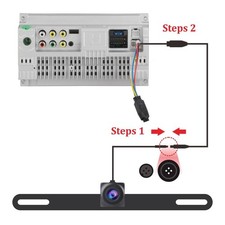 Telecamera Posteriore Ahd Compatibile con le Autoradio Telecamera di Retromarcia - Miniatura 2