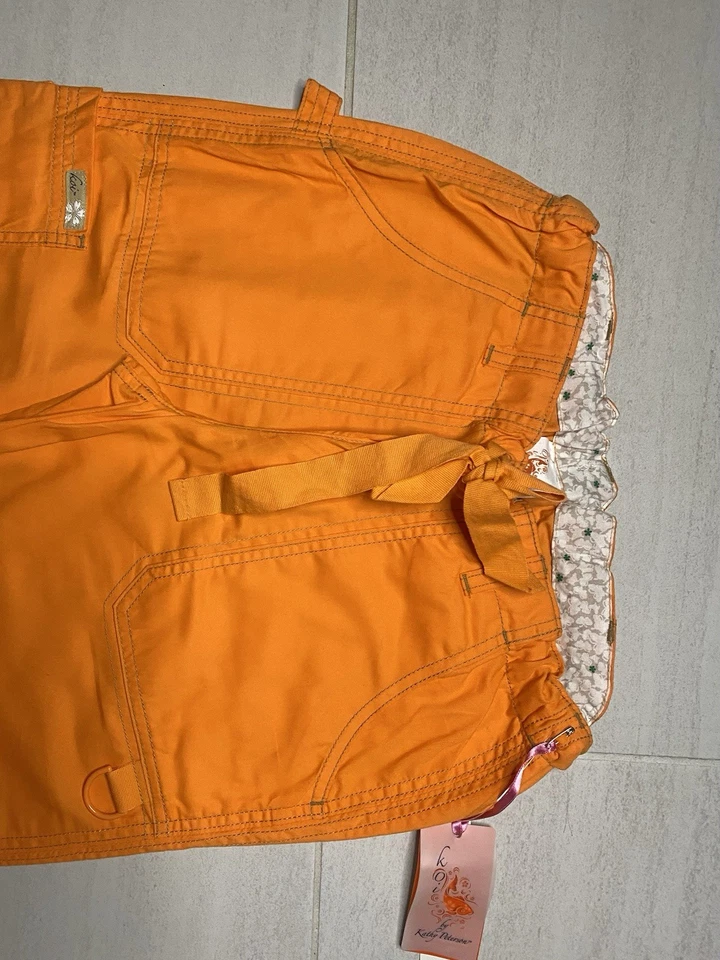 Koi Scrub Pants Women’s Sz Small Bright Orange Nursing Medical - Image 4 of 4