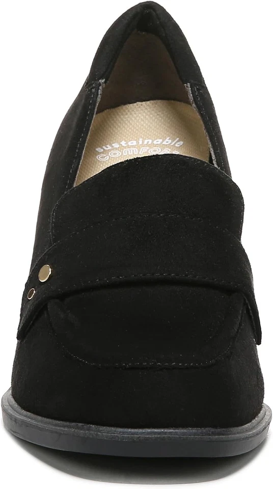Zapatos Dr. Scholl's Mujer Rumores Tacón Bloque Mocasín Negro Sintético 8.5M Foto 3 de 4