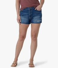 Wrangler Women's High-Rise Vintage Cut-Off Denim Short Size 12/31