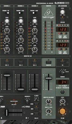 Behringer DJ Mixer DJX900 USB Pro Audio Equipment 4 Kanal DJ Mixer SEHR GUT