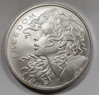 1 oz 2025 Freedom Girl Silver Shield Silver Round .999