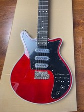 Red Brian May 3H Pickups Electric Guitar Silver Accessories Rosewood Fingerboard