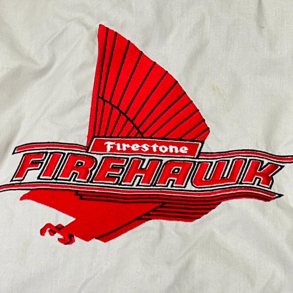Vintage Firestone Firehawk  Explorer Tokyo London Racing Driving Jacket Rare LG - Image 3 of 4