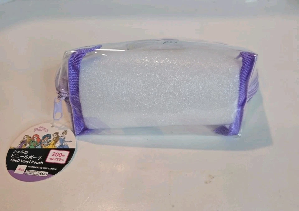 Daiso Disney Princesa Rapunzel Transparente Viaje, Maquillaje, Estuche para Lápices Foto 3 de 4