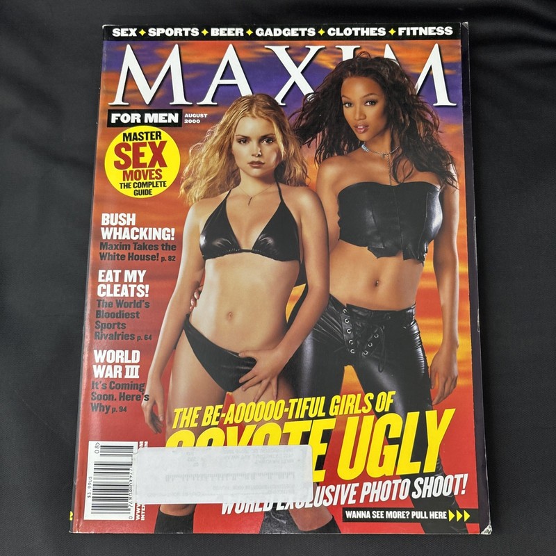 Maxim Magazine August 2000 Coyote Ugly Girls 21st Birthday Present B32:1208