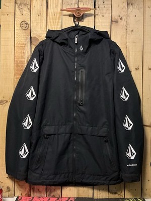 Volcom Deadly Stones Insulated Snow Jacket Black 10k Logo Men s Medium