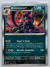 grimmsnarl pokemon card price Stage 2 Grimmsnarl HP 170 Bite Rear Attack Rarity Black Shadowy Pokmon