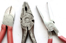 3 Pr. of Pliers: Boker 732-6 / W. Germany / Bridge Tool St. Louis, MO. MT Tools