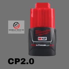 Genuine Milwaukee M12 Red Lithium CP2.0 2.0Ah Battery 48-11-2420 OEM 12 Volt NEW