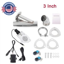 3 Electric Exhaust Control E-shut Off Valve System Y Pipe W Switch Remote Kit