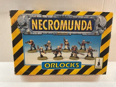 Vintage Necromunda (1995) Orlocks Gang Box OOP Open Box (7) Metal 