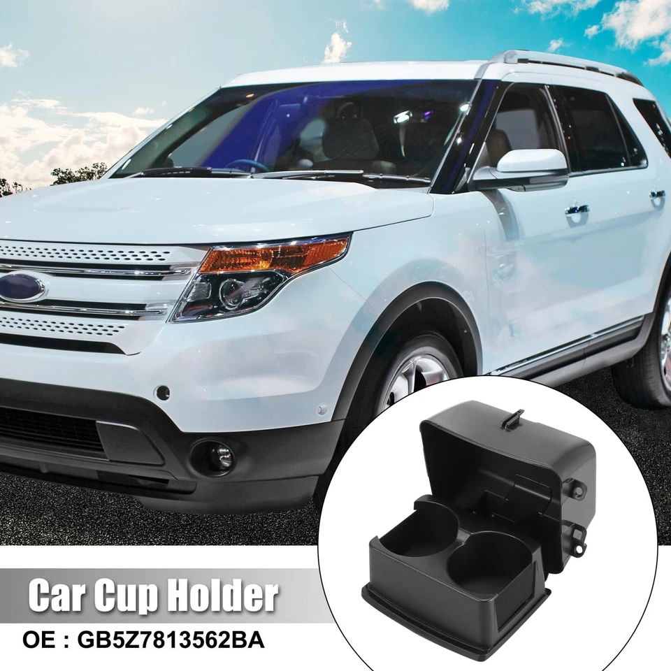 Portavasos asiento trasero coche negro GB5Z7813562BA para Ford Explorer 2016-2018 Foto 2 de 4