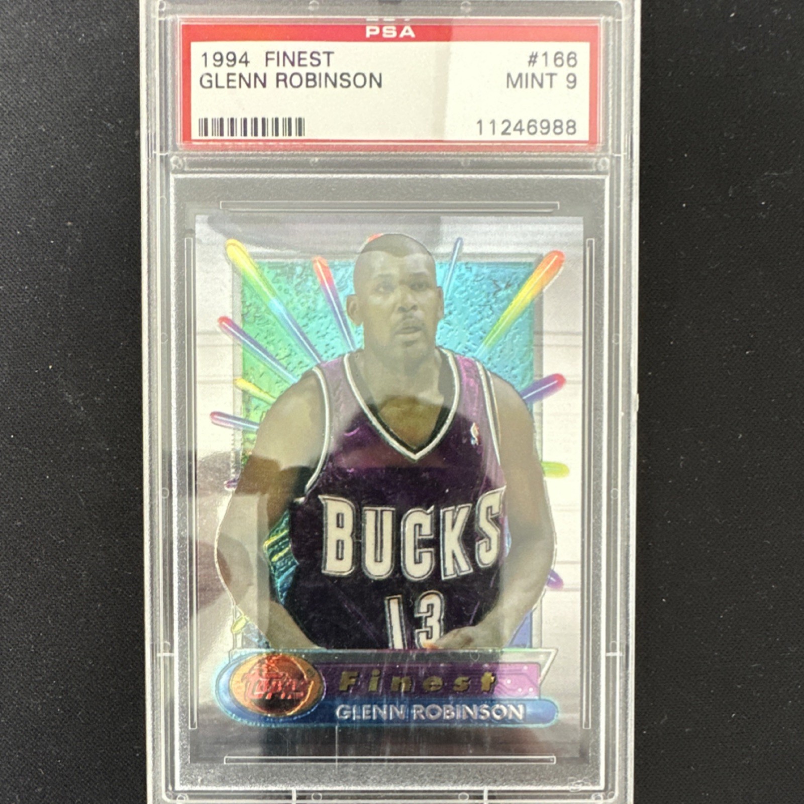 1994-95 Topps Finest Glenn Robinson Rookie #166 PSA 9 Milwaukee Bucks