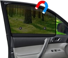 Car Window Shades Magnetic 2Pcs Universal Car Window Screen Mesh Side Window Sun