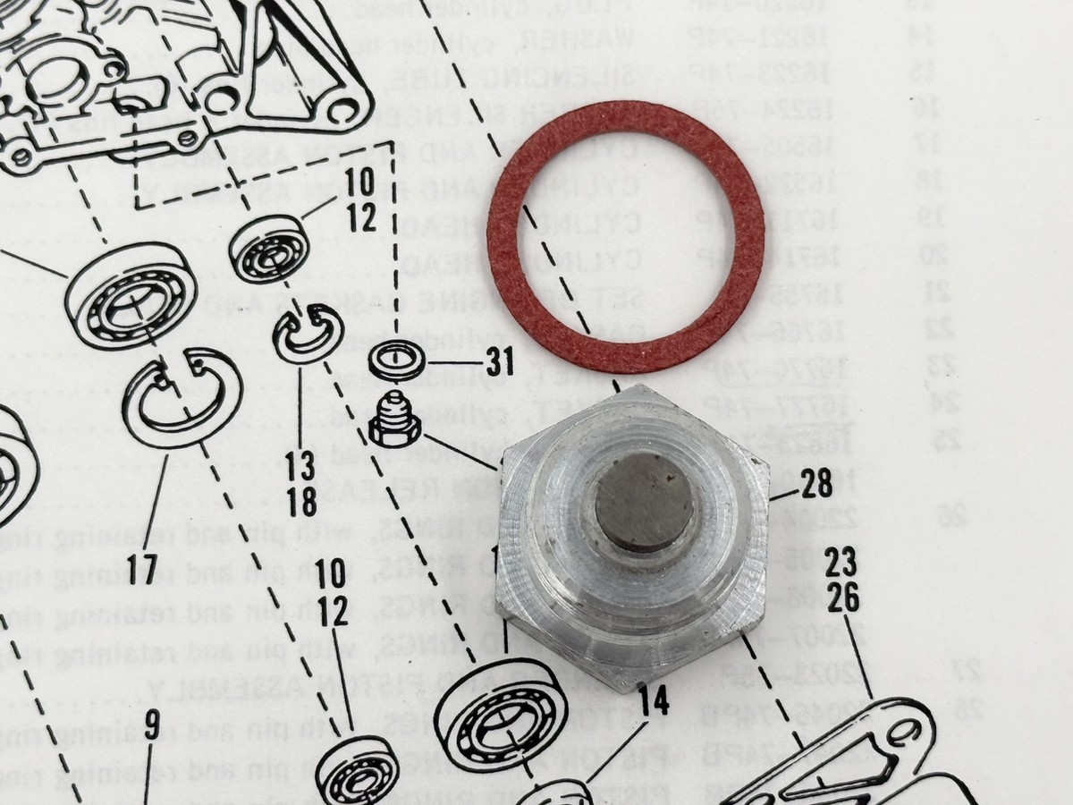 HARLEY AERMACCHI NOS 707P MAGNETIC DRAIN PLUG X90 Z90 TX SX