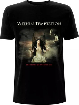 Within Temptation Band T-Shirt Heart Of Everything Black Unisex S-5XL