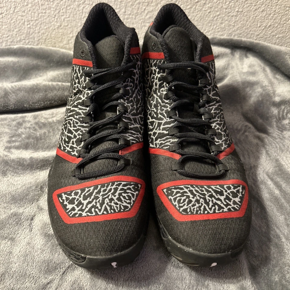 Size 12 - Air Jordan 29 Black Gym Red Men’s Sneakers - Lightly Worn NO BOX - Image 4 of 4