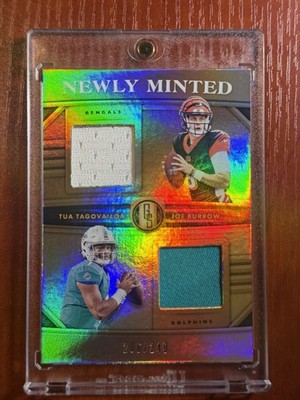 2020 Dual Patch Rookie Joe Burrow Tua Tagovailoa /249 - Bengals - Dolphins (RC)