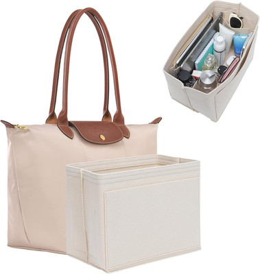 Tall Felt Bag Organizer Insert for Longchamp Le Pliage Large 9 Pocket Cup Holder