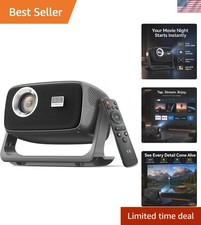 1080P Projector 560 Lumens, Auto Focus, Wi  Fi 6, Bluetooth 5.4, 180  Rotatable