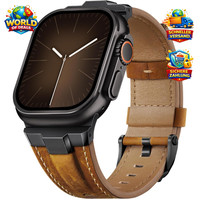 Leder Armband Kompatibel Mit Apple Watch Ultra 49Mm 46Mm 45Mm 44Mm 42Mm Echt