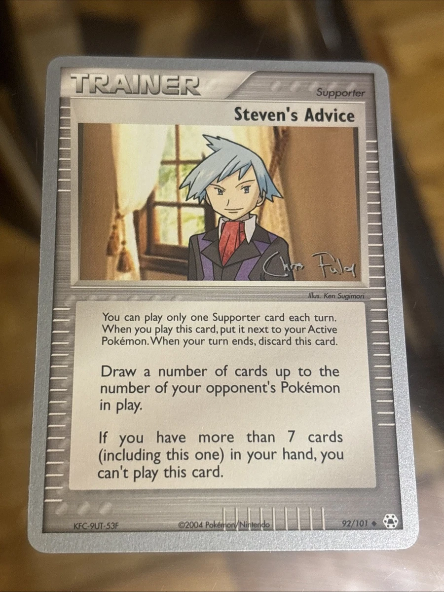 Steven's Advice Pokémon TCG Cards for sale | eBay