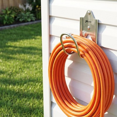 Garden Hose Holder Wall Mount Hanger Heavy Duty Water Extension Cord 1 PCS