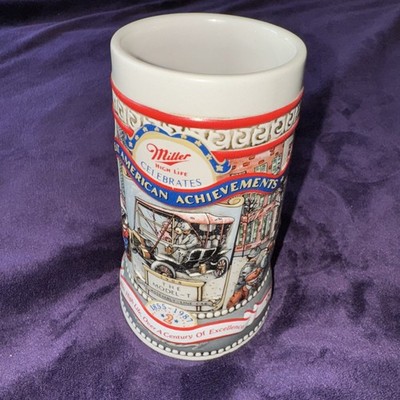Miller High Life Beer Stein 1987 American Achievements Ford Model T Vintage