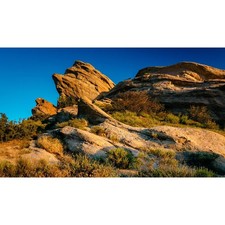Reptile Tank Background: Desert Sunset on Rocks - 48x18" Enclosure Decor