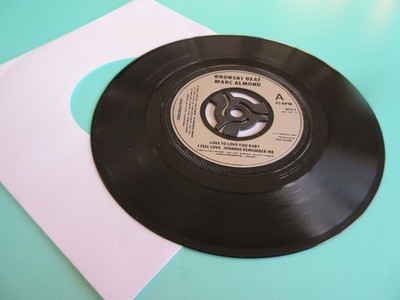 BRONSKI BEAT,MARC ALMOND - I FEEL LOVE 7'' VINYL SINGLE 1985 LONDON BITE 4