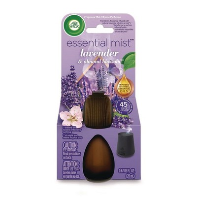Air Wick 98552EA 0.67 oz. Essential Mist Refill - Lavender & Almond Blossom New