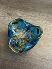 Vintage Murano Tutti Frutti Art Glass Bowl / Ashtray / Trinket Dish 5 Inch