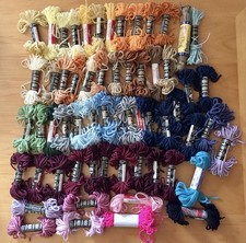 Needleloft Plastic Canvas Yarn Metallic Cord Variety of Colors Huge Lot