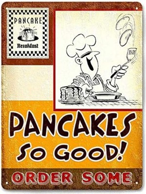 Pancake House Breakfast Tin Metal Signs Restaurant Vintage Diner 8X12 Inch