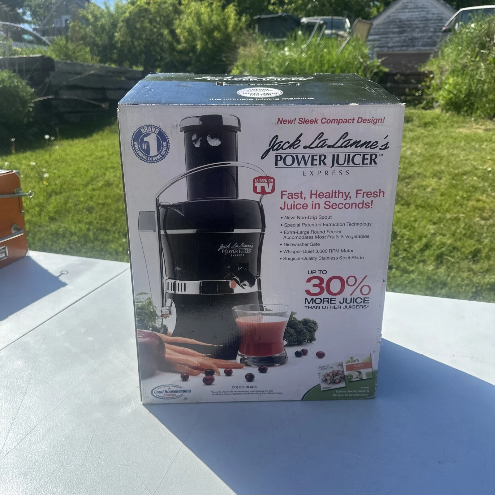 Jack LaLanne's Electric Power Juicer Express MT-1020 Black/Chrome.