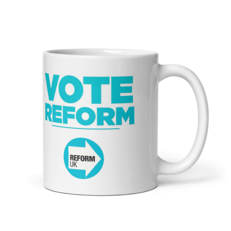 Reform UK Party Mug - Nigel Farage Mug - Vote Reform - Politics Mug ...
