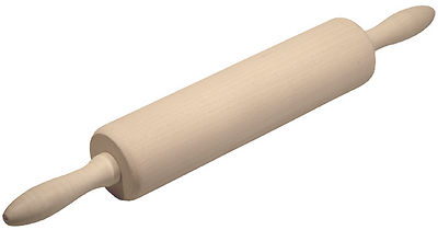 Profi - Teigrolle Nudelholz Teigroller mit Metallachse L 39 cm Buche - ab 5,56  