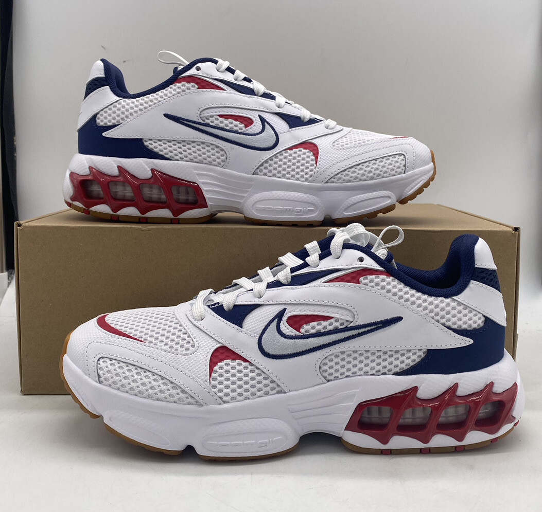 Nike Zoom Air Fire Athletic Running Sneakers White Red