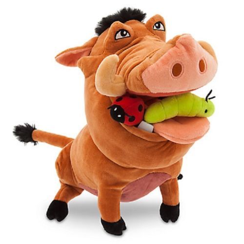 disney store lion king pumbaa medium plush 12 1