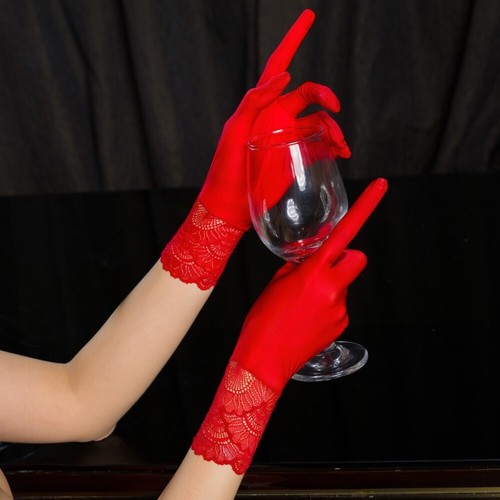 Ultra Thin Smooth Shorts Gloves Sexy Lace Women's Gloves New Lace Gloves Women - Bild 16 von 20