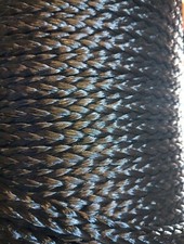 1/2 in x 500 ft. 12 Strand Hollow Braid Polyethylene Rope Spool. Black.