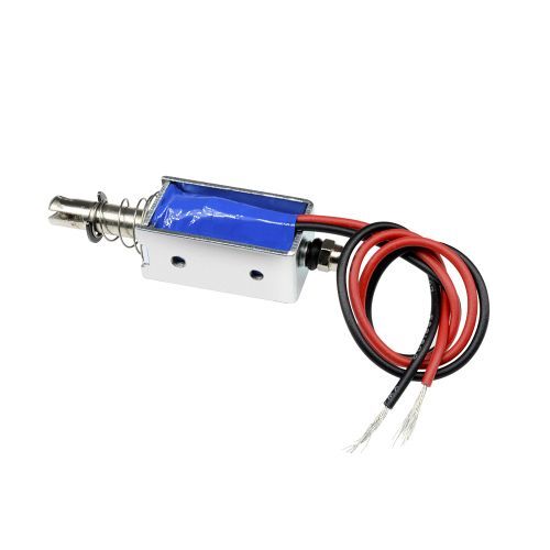 10PCS DC 24V 300mA 5N/10mm Pull-Push-Type Reset-Style Solenoid Electromagnet