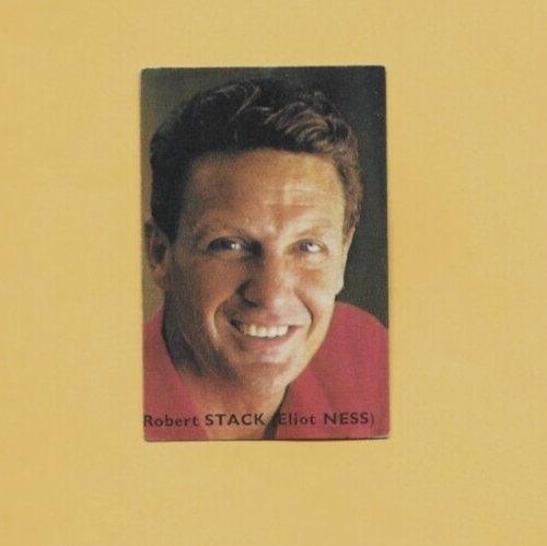 Late 1960's Victoria Chocolates #265 ROBERT STACK/Elliott Ness TV Star Card - Picture 1 of 2