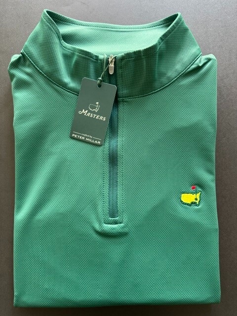 2026 Masters by Peter Millar Medium Green 1/4 Quarter Zip Golf