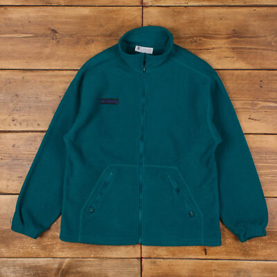 Vintage Columbia Fleecejacke M Gorpcore 90s USA Made Full Zip Blau Outdoor