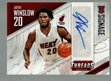 2015-16 Panini Threads Rookie Signage #SR-JW Justise Winslow 